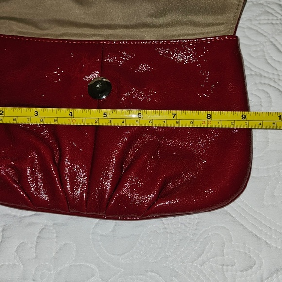 Coach Clutch patent leather Red Clutch/wristlet - Picture 7 of 9